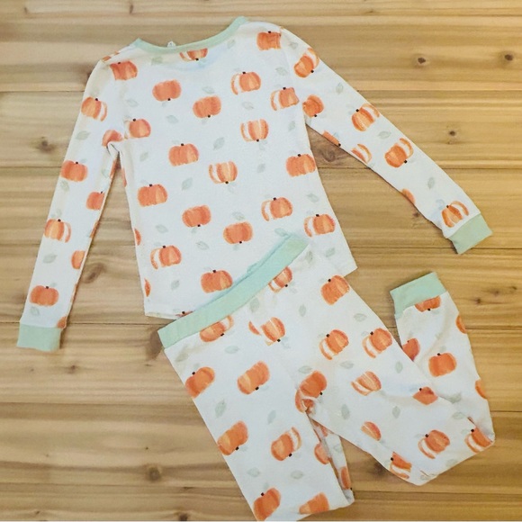 Jessica Simpson Pumpkin Pajama Set Girls size 8 - Picture 2 of 12
